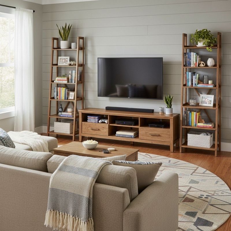 Entertainment Center Installation detail