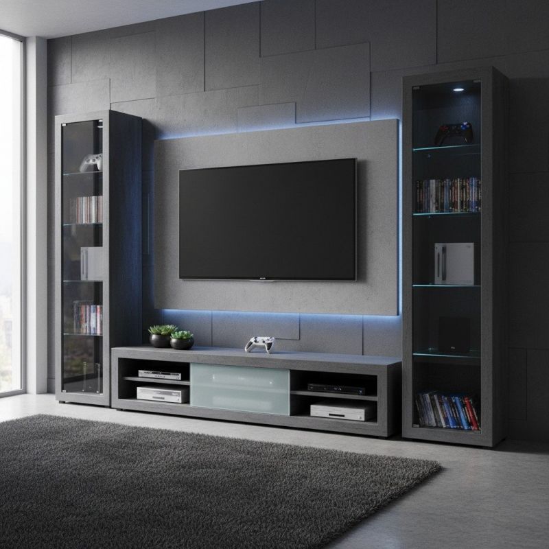 Entertainment Center Installation detail