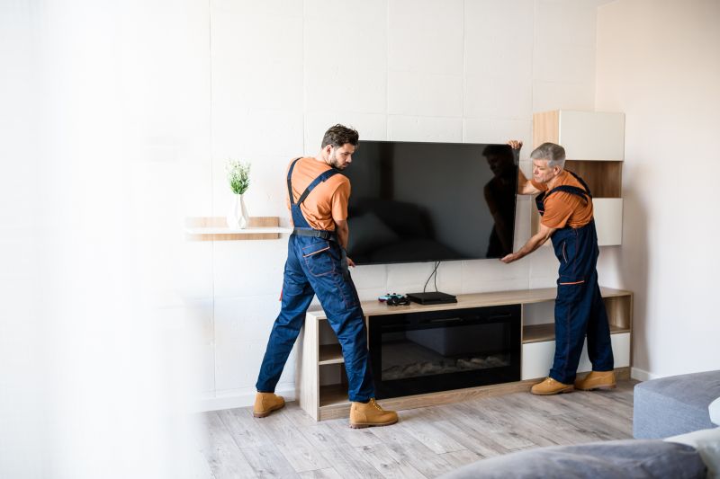 Local Entertainment Center Installation pros at work